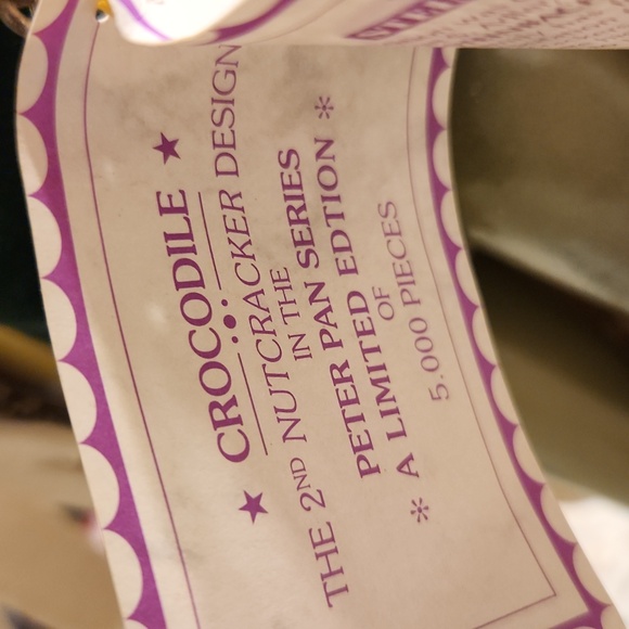 Vintage Collectible Steinbach Peter Pan Series Crocodile Nutcracker IOB with Tag - Picture 12 of 12